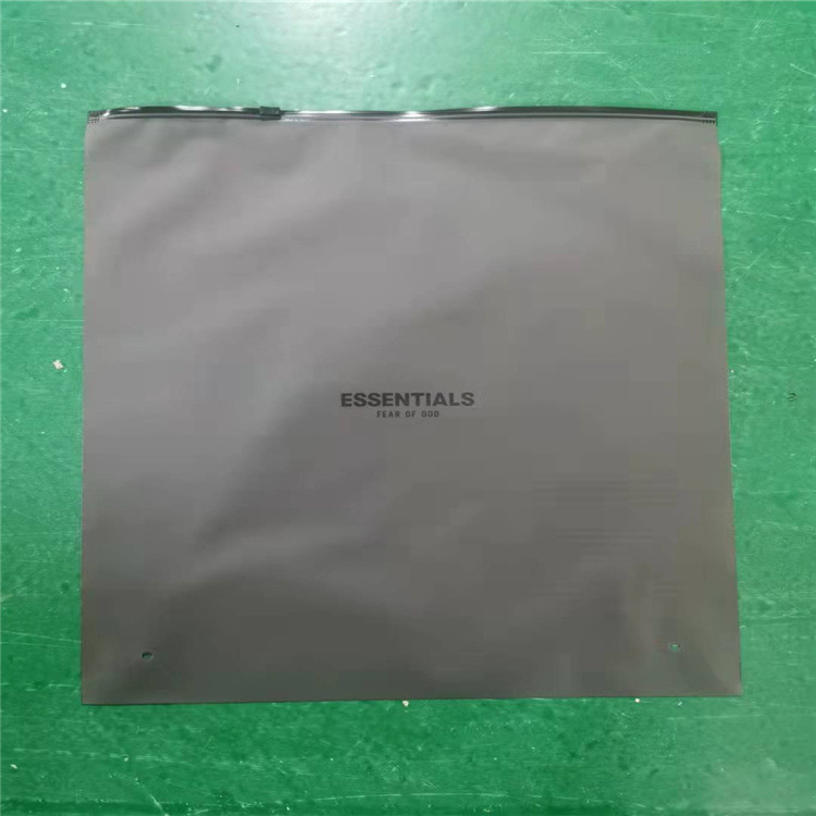 ESSENTIALS x FEAR OF GOD Black Matte Ziplock Bags - Fashion Packaging Bags - Trendy Clothing Storage Bags
