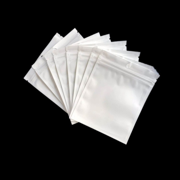 Pearlized Film Yin Yang Bags - One Side Pearlized, One Side Transparent, Composite Pearlized Film Bags for Small Jewelry Packaging