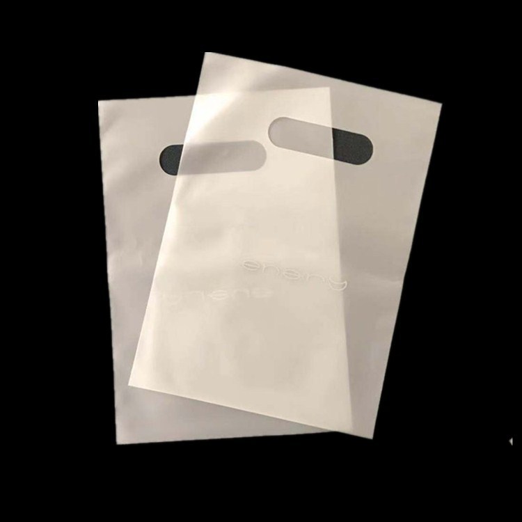 CPE Transparent and Semi-Transparent Carrier Bags - Perforated Gift Bags - Plastic Packaging Bags - CPE Frosted Carrier Bags - PE Handle Bags