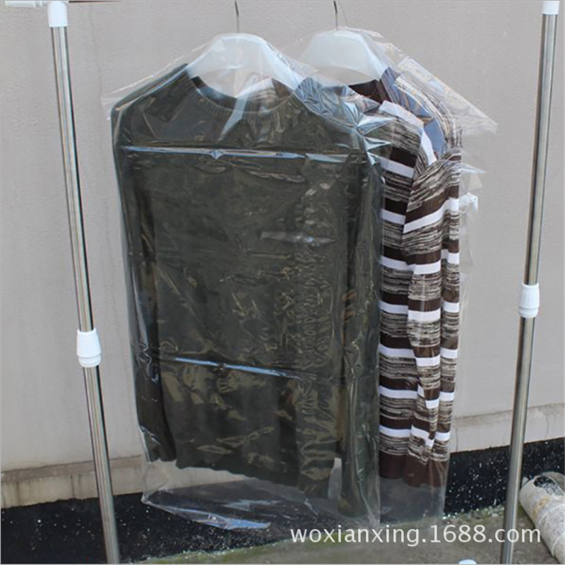 PE Garment Bags - LDPE Dust Covers for Dresses - Suit Dust Protectors - PE Garment Shoulder Bags - Disposable Dust Covers for Dry Cleaners