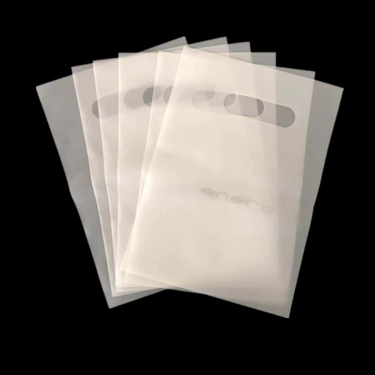 CPE Transparent and Semi-Transparent Carrier Bags - Perforated Gift Bags - Plastic Packaging Bags - CPE Frosted Carrier Bags - PE Handle Bags