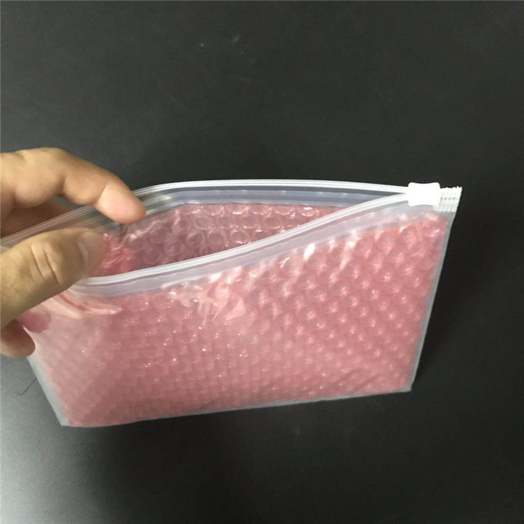 Bubble Ziplock Bags for Cosmetics - Shockproof Packaging with PE Bubble Zipper Bags and Composite Bubble Ziplock Bags