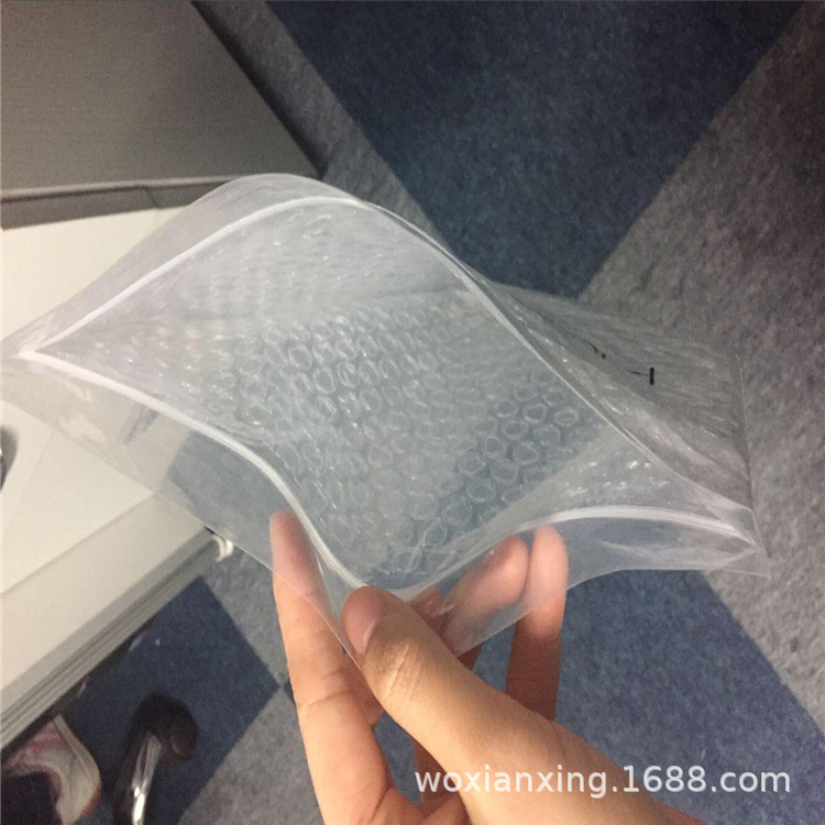 Shockproof Transparent Cosmetic Packaging Bags - Bubble Padded Bone Bags, Bubble Padded Dragon Bone Bags, and Plastic Bubble Bags