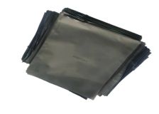 Trendy Black Frosted Clothing Packaging Bag with Self-Sealing Zipper Pull - PE Storage Bag for Fashion Apparel